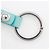 Tiffany & Co Portachiavi in pelle e metallo blu Tiffany Argento - vista 6