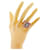 Anello in argento Chanel Coco Mark  - vista 2