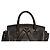 Alexander Wang Prisma Skeletal Black Pebbled Leather Backpack Rose Gold Hardware - view 14