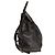 Alexander Wang Prisma Skeletal Black Pebbled Leather Backpack Rose Gold Hardware - view 3