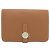 Monedero compacto Dogon de Hermès Dorado