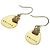 Diamond Céline Boucles d'oreilles en argent avec logo en diamant Celine