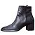 Botines Pollini de cuero negro