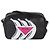 Borsa a tracolla Prada in pelle di vitello nera e rosa con logo Banana Nero