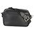 Borsa a tracolla Prada in pelle di vitello nera e rosa con logo Banana Nero - vista 2