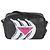 Borsa a tracolla Prada in pelle di vitello nera e rosa con logo Banana Nero - vista 7