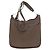 Borsa a Spalla Hermès Evelyne 3 GM Marrone scuro - vista 2