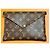 Organizer Pochette Louis Vuitton Marrone Rosa Gold hardware - vista 2