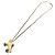 Collana in pelle Chanel ABC346 Nero D'oro - vista 2
