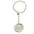Hermès 1985s Silver Saddle Nail Sterling Silver Key Holder Silvery