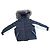 Doudoune pour enfants Dior avec col en fourrure Blanc Bleu foncé