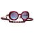 Gafas de sol redondas Chanel rojo burdeos-frambuesa 5489 3N Roja