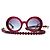 Gafas de sol redondas Chanel rojo burdeos-frambuesa 5489 3N Roja - vista 2
