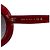 Gafas de sol redondas Chanel rojo burdeos-frambuesa 5489 3N Roja - vista 7