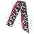 Chanel Slim Bandeau 22A nero & bianco & fucsia Fuschia
