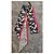Chanel Slim Bandeau 22A nero & bianco & fucsia Fuschia - vista 5
