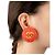 Orecchini XXL corallo 93C di Chanel con logo CC in oro D'oro - vista 2