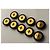 Set di 9 bottoni vintage Chanel "haute couture" neri e dorati con logo CC - vista 11