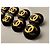 Set di 9 bottoni vintage Chanel "haute couture" neri e dorati con logo CC - vista 5