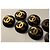 Set di 9 bottoni vintage Chanel "haute couture" neri e dorati con logo CC - vista 6