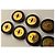 Set di 9 bottoni vintage Chanel "haute couture" neri e dorati con logo CC - vista 8