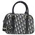 Borsa a mano bowling D-Vibe media Christian Dior Blu