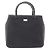 Borsa a mano Gucci Bamboo nera in pelle e tela Nero