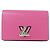 Estuche para tarjetas Multicart Epi Twist Louis Vuitton Rosa