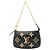 Mini Pochette Empreinte Monogram in Zwei Farben Louis Vuitton Schwarz Beige - Ansicht 2