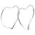Tiffany & Co Orecchini a cerchio Open Heart di Tiffany Argento