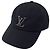 Boné de algodão preto masculino Louis Vuitton