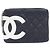 Pochette borsa a mano Chanel Cambon Line Modello 26730 Nero Bianco
