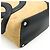 Chanel Cambon Medium Schultertasche Schwarz Beige - Ansicht 4