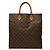 Louis Vuitton Monogram Sac Plat Handtasche M51140 Braun