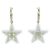 Orecchini a cerchio Chanel ABC780 Argento Bianco D'oro