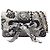 Borsa a Spalla Chanel Chevron V-Stitch Nero Bianco