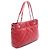 Chanel Matelassé Coco Mark Tote Bag aus rotem Leder - Ansicht 2