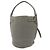 Céline Borsa Bucket Piccola Celine Big Bag in Pelle Grigia Marrone - vista 3