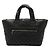 Borsa a Spalla Chanel Coco Cocoon Medium Tote MM Nero Bordò - vista 2