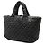 Borsa a Spalla Chanel Coco Cocoon Medium Tote MM Nero Bordò - vista 3