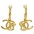 Orecchini a goccia dorati Chanel AB8783 D'oro