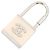 Charm per borsa Chanel Marchio Coco con lucchetto Bianco