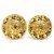 Orecchini a clip in metallo dorato Chanel D'oro