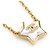 Collana in metallo dorato e bianco Chanel D'oro