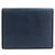 Chanel Navy Leder Dreifach-Brieftasche Marineblau - Ansicht 2