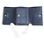 Chanel Navy Leder Dreifach-Brieftasche Marineblau - Ansicht 3