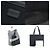 Bolsa horizontal com fivela Anagram Loewe Preto - vista 5