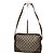 Bolso de cuero monograma Gucci vintage gris marrón