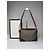 Bolso de cuero monograma Gucci vintage gris marrón - vista 3