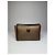 Triomphe Céline Clutch in Pelle Monogramma Celine Paris Vintage Beige Marrone - vista 6